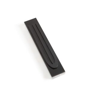 ש בולטת שחור מט על שחור מבריק